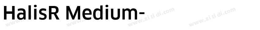 HalisR Medium字体转换